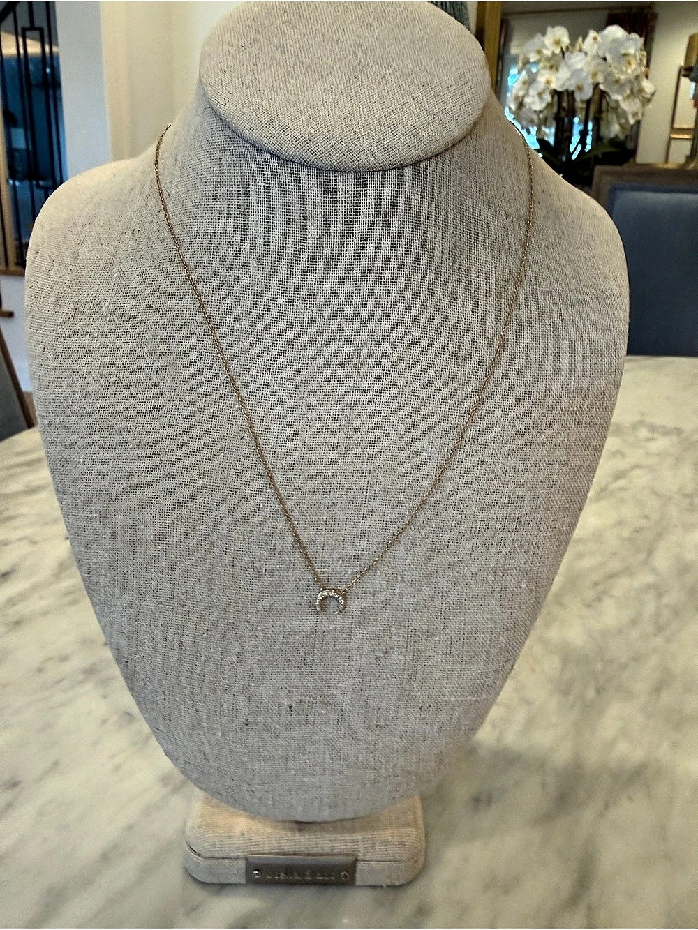 Stella & Dot Pave Horn Necklace Gold Horn Necklace NWT